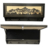 Coat Rack Hidden Gun Storage - Mountain Escape