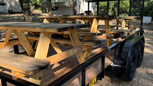 Freedom Bench – Wood Picnic Table