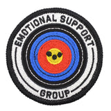 Emotional Support Group 2.0 - 3 Inch Round Embroidered Patch with Hook Fastener - Made in America