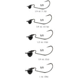 Reaction Tackle Tungsten Football/Swing Jig Heads- 3-Pack