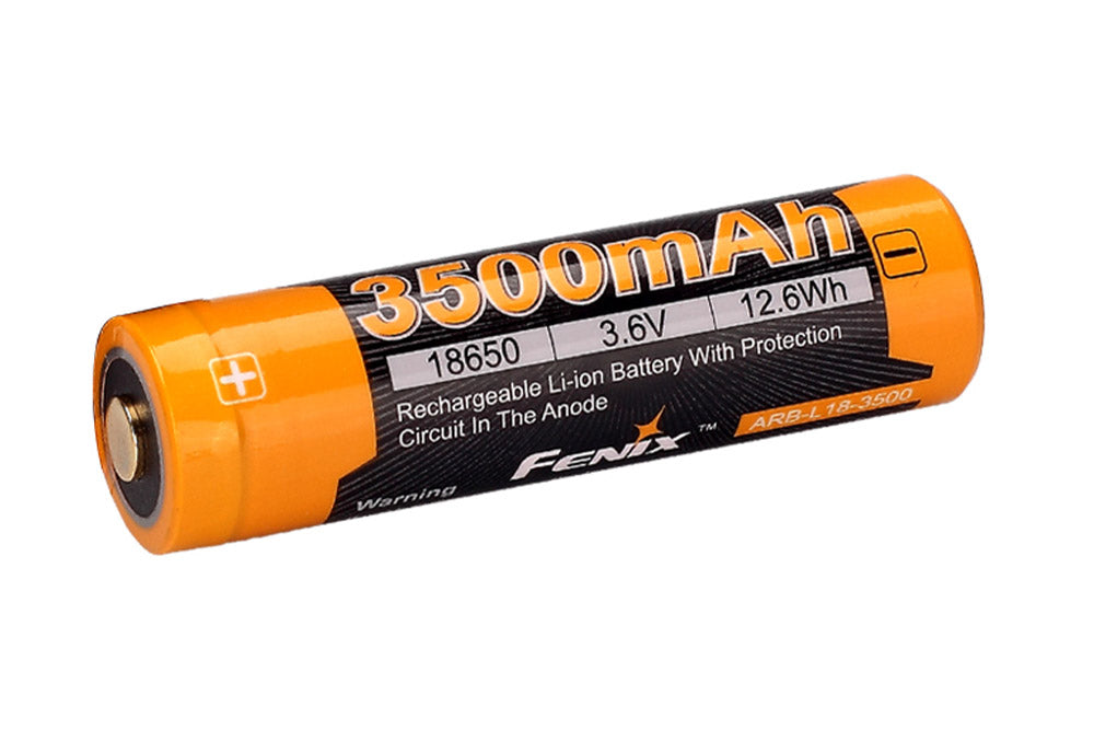 Fenix ARB-L18-3500 18650 Battery 3500mAh High Capacity With Protective Features For Flashlights