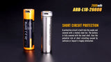 Fenix ARB-L18-2600U USB Rechargeable 18650 Battery For Outdoor Flashlights And Everyday Carry