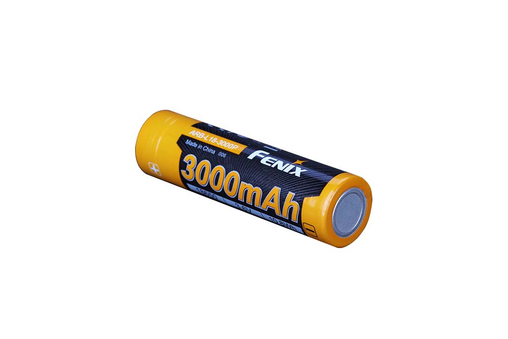Fenix ARB-L18-3000P Rechargeable Li-Ion Battery For High-Drain Flashlights 14A Peak 10A Sustain Extended Runtime