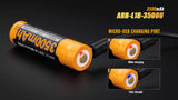 Fenix ARB-L18-3500U 18650 Battery USB Rechargeable High Capacity 3500mAh for High Performance Flashlights