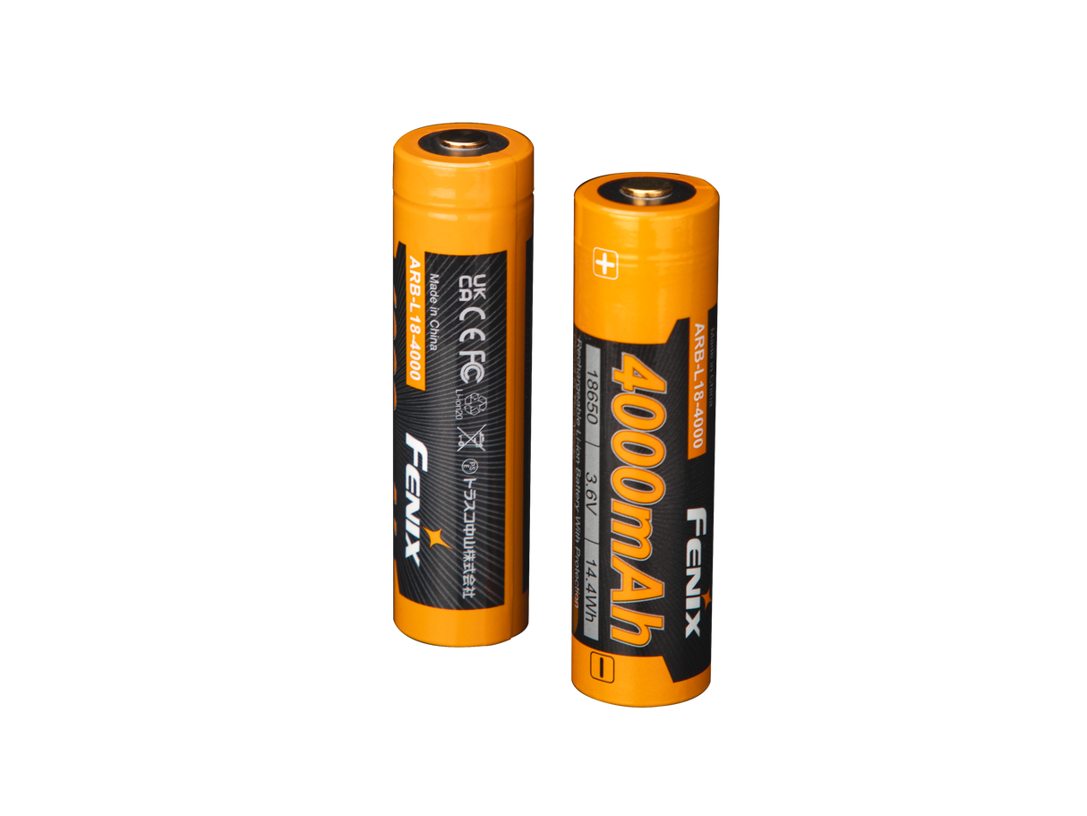 Fenix ARB-L18-4000 High Capacity 18650 Battery 4000mAh For Outdoor Flashlights Safe Long Lasting