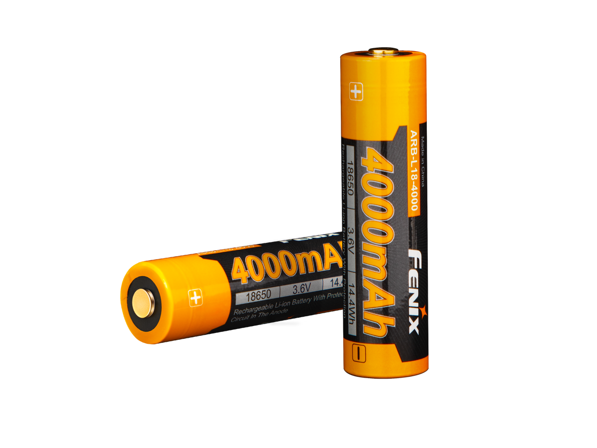 Fenix ARB-L18-4000 High Capacity 18650 Battery 4000mAh For Outdoor Flashlights Safe Long Lasting