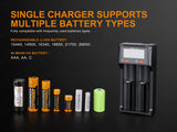Fenix ARE D2 Dual Channel Smart Battery Charger For Fast Simultaneous Recharging For Flashaholics