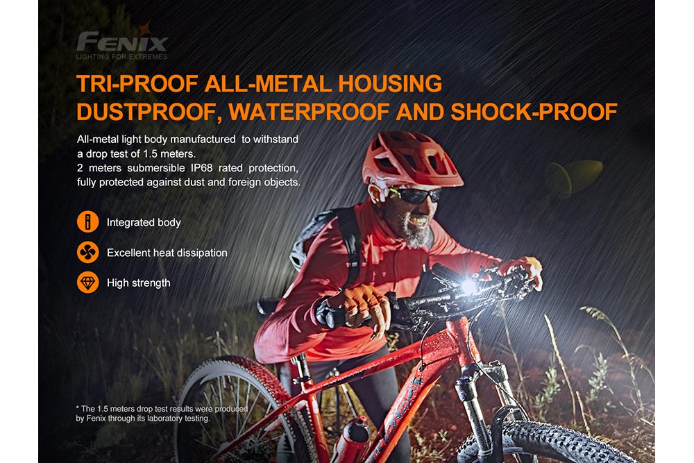 Fenix BC26R 1600 Lumen USB C Bike Light 21700 Aluminum