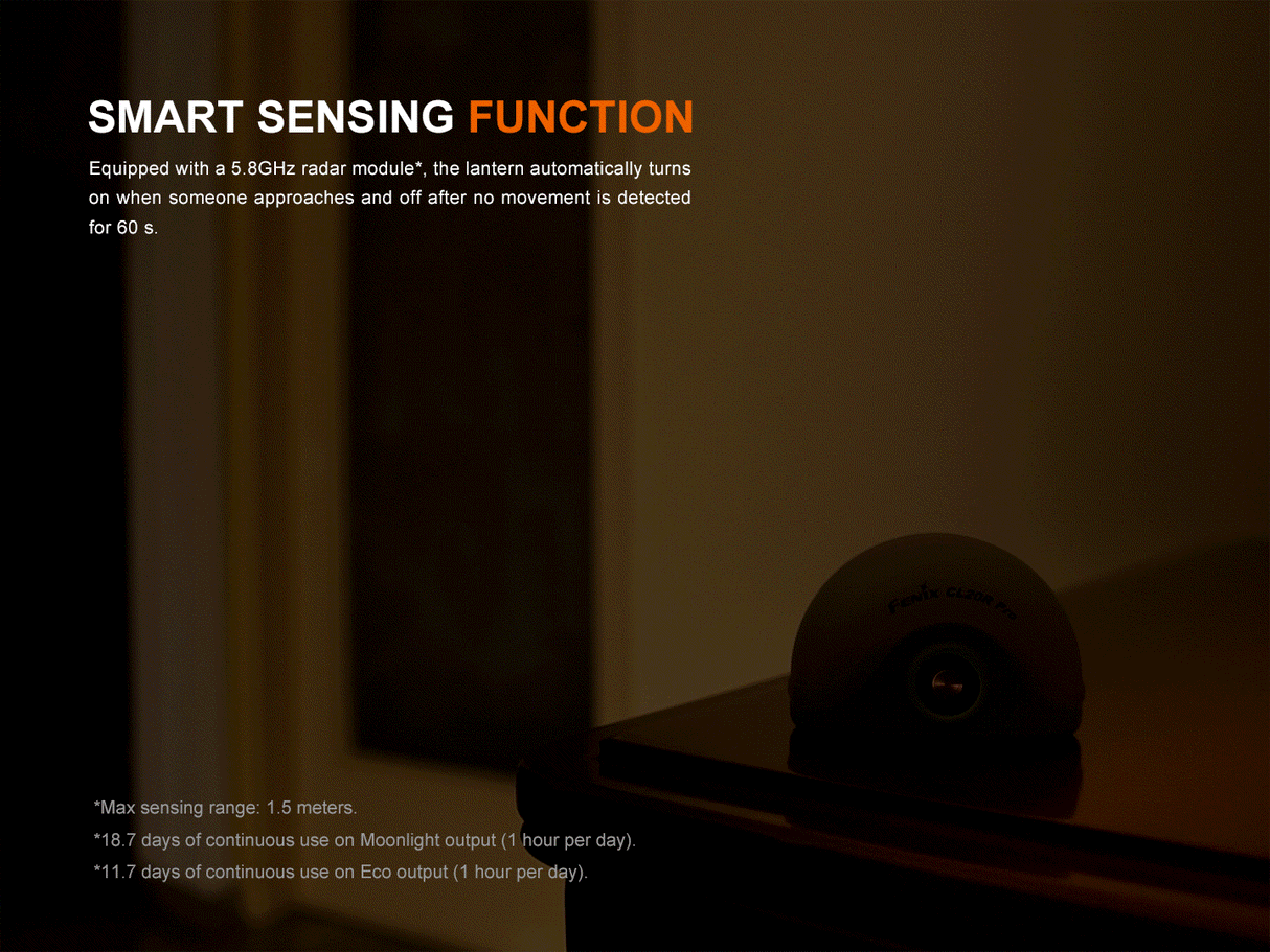 Fenix CL20R Pro Smart Multicolor Camping Lantern For Campers 400 Lumens 320 Hour Runtime