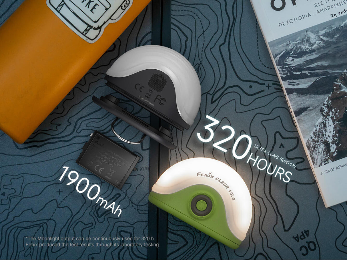 Fenix CL20R V2 Multicolor Camping Lantern For Campers 300 Lumen Brightness With RGB Mood Lighting