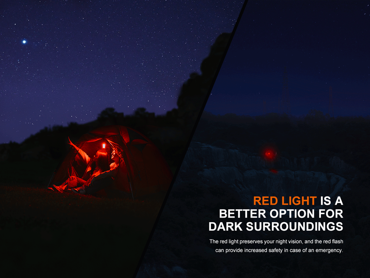 Fenix CL22R Camping Lantern 500 Lumen 200 Hour Runtime 360 Degree Illumination For Campers
