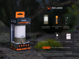 Fenix CL26R Pro LED Camping Lantern High Performance 650 Lumens 408 Hour Runtime Rechargeable Powerbank For Campers