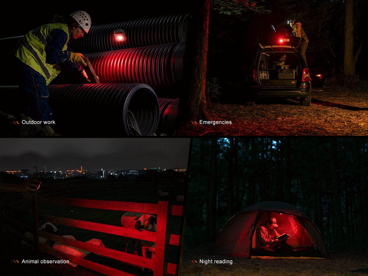 Fenix CL27R Lantern For Campers 1600 Lumens Dual Beam Spotlight And Floodlight 180m Beam Distance