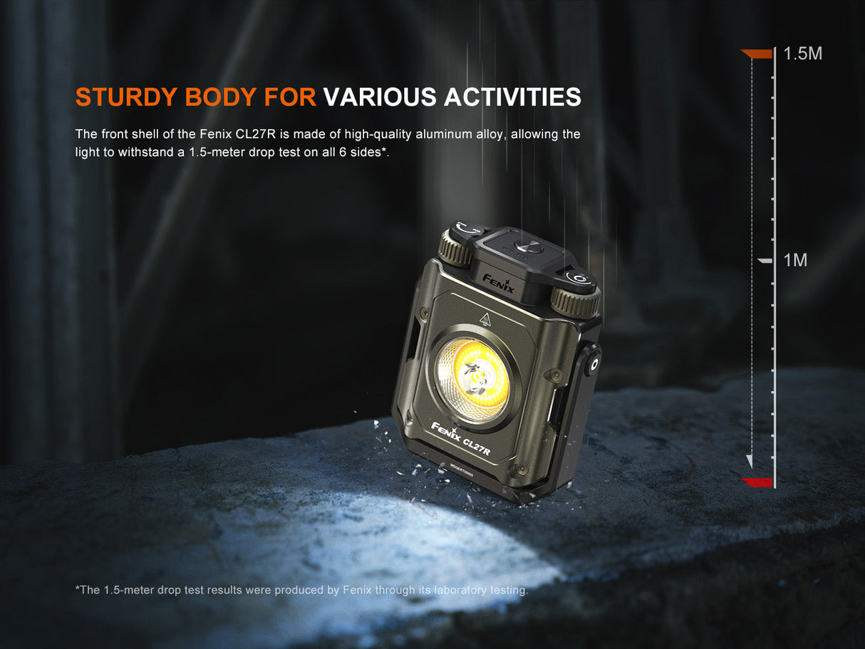 Fenix CL27R Lantern For Campers 1600 Lumens Dual Beam Spotlight And Floodlight 180m Beam Distance