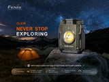 Fenix CL27R Lantern For Campers 1600 Lumens Dual Beam Spotlight And Floodlight 180m Beam Distance
