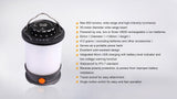 Fenix CL30R LED Lantern for Campers 650 Lumen Rechargeable USB Power Three Battery Compatibility Outdoor Ready