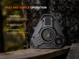 Fenix CP50R Road Hazard Camping Lantern For Campers And First Responders 5500 Lumen Output 1476 Ft Powerful Beam