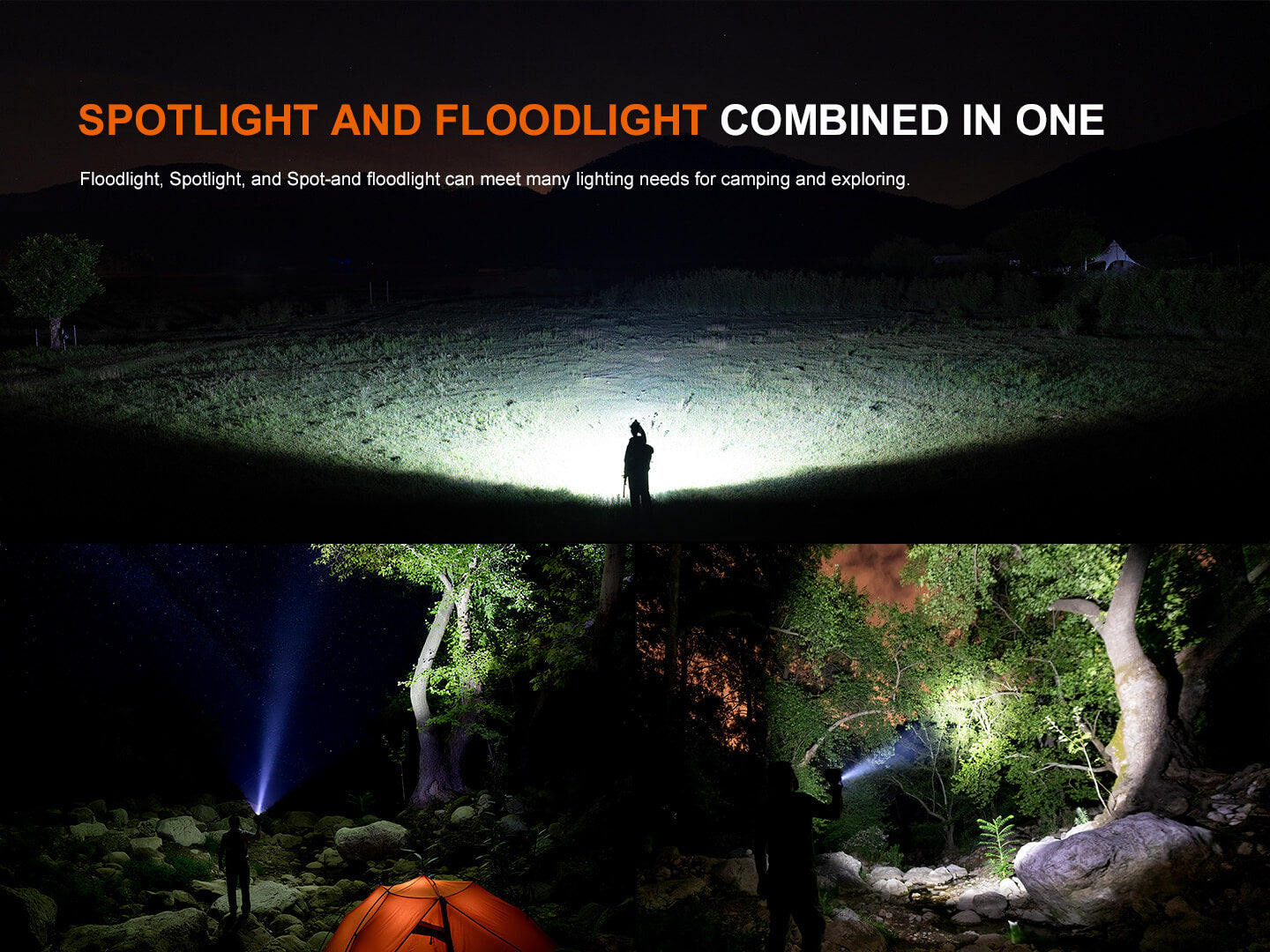 Fenix CP50R Road Hazard Camping Lantern For Campers And First Responders 5500 Lumen Output 1476 Ft Powerful Beam