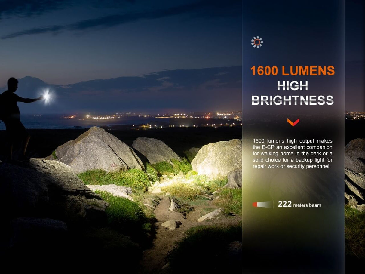 Fenix ECP 1600 Lumen LED Flashlight Power Bank With 18W Fast Charge For Outdoor Enthusiasts