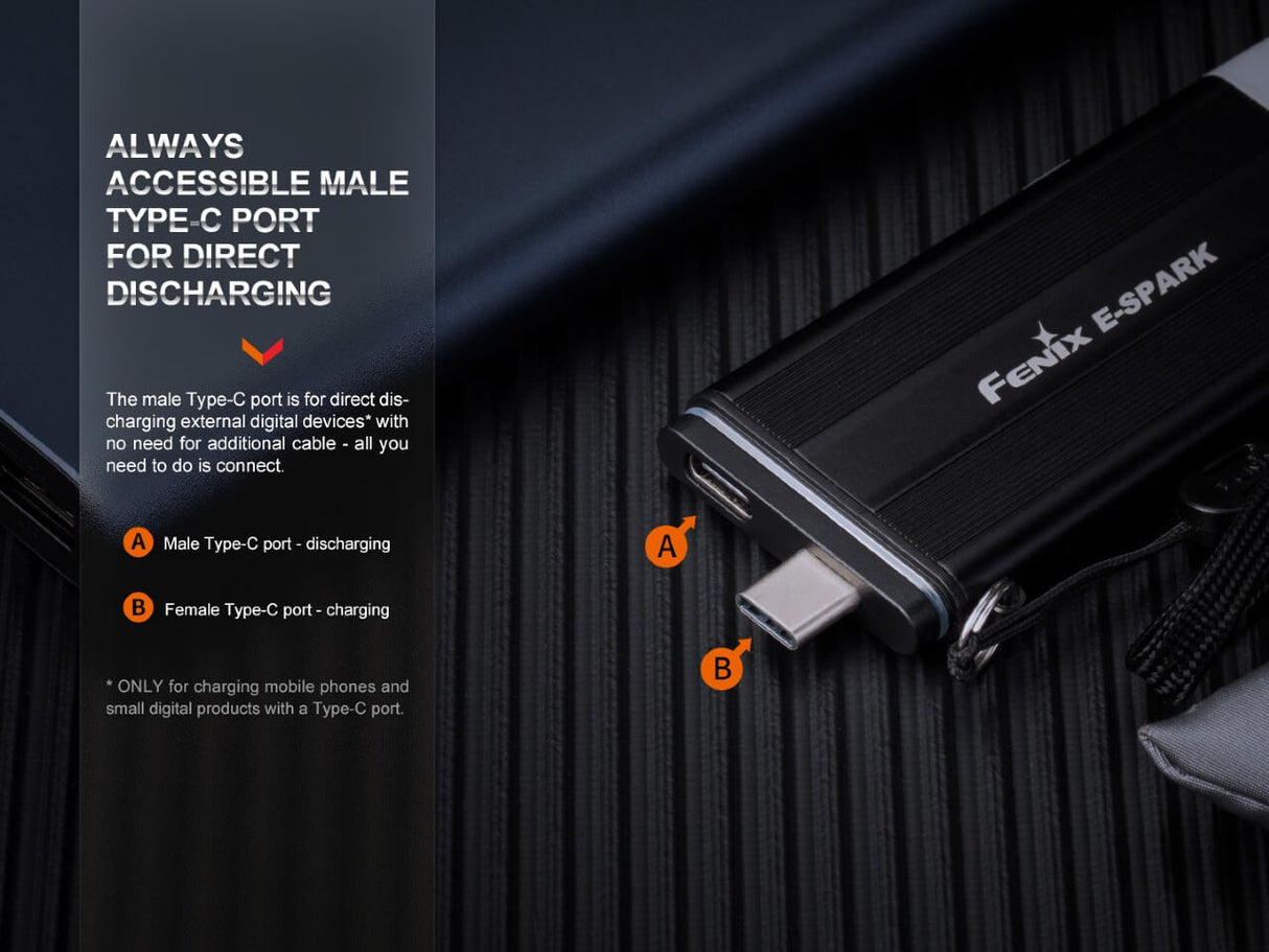 Fenix E-SPARK Ultra-Thin Powerbank And LED Flashlight For Everyday Carry Enthusiasts By Fenix Store