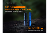 Fenix E01 V2.0 AAA LED Ultra Compact Keychain Flashlight 100 Lumens EDC For Outdoor Enthusiasts