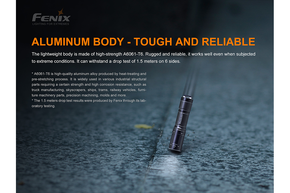 Fenix E01 V2.0 AAA LED Ultra Compact Keychain Flashlight 100 Lumens EDC For Outdoor Enthusiasts