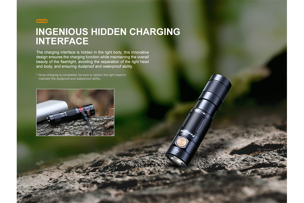 Fenix E09R Rechargeable Flashlight 600 Lumens Ultra Compact EDC For Outdoor Enthusiasts