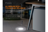 Fenix E20 V2.0 EDC Flashlight 350 Lumens Compact Two AA Power Ultra Thin Design For Everyday Carry