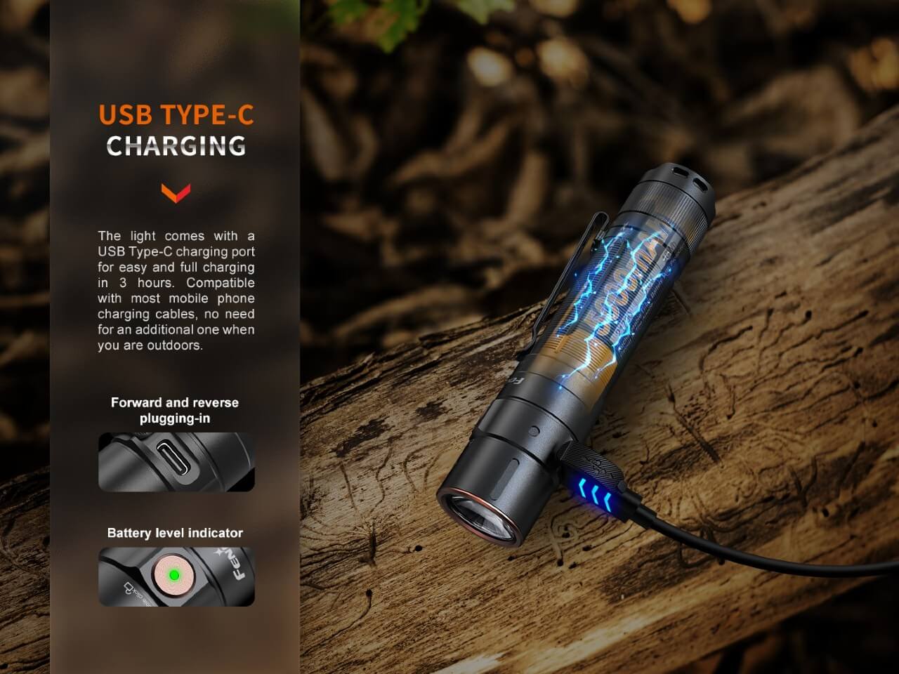 Fenix E35R Rechargeable LED Flashlight - Adventure-Ready