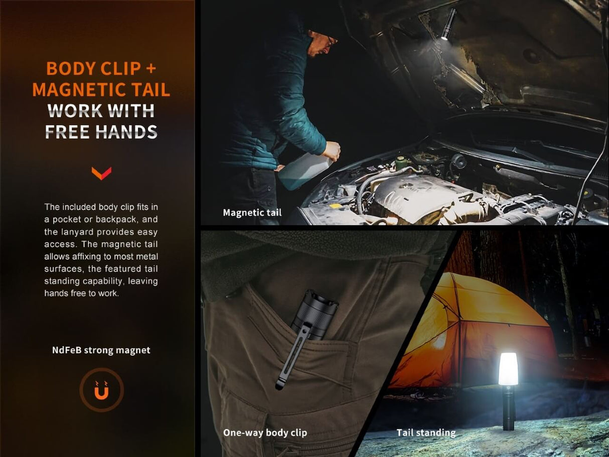 Fenix E35R Rechargeable LED Flashlight - Adventure-Ready