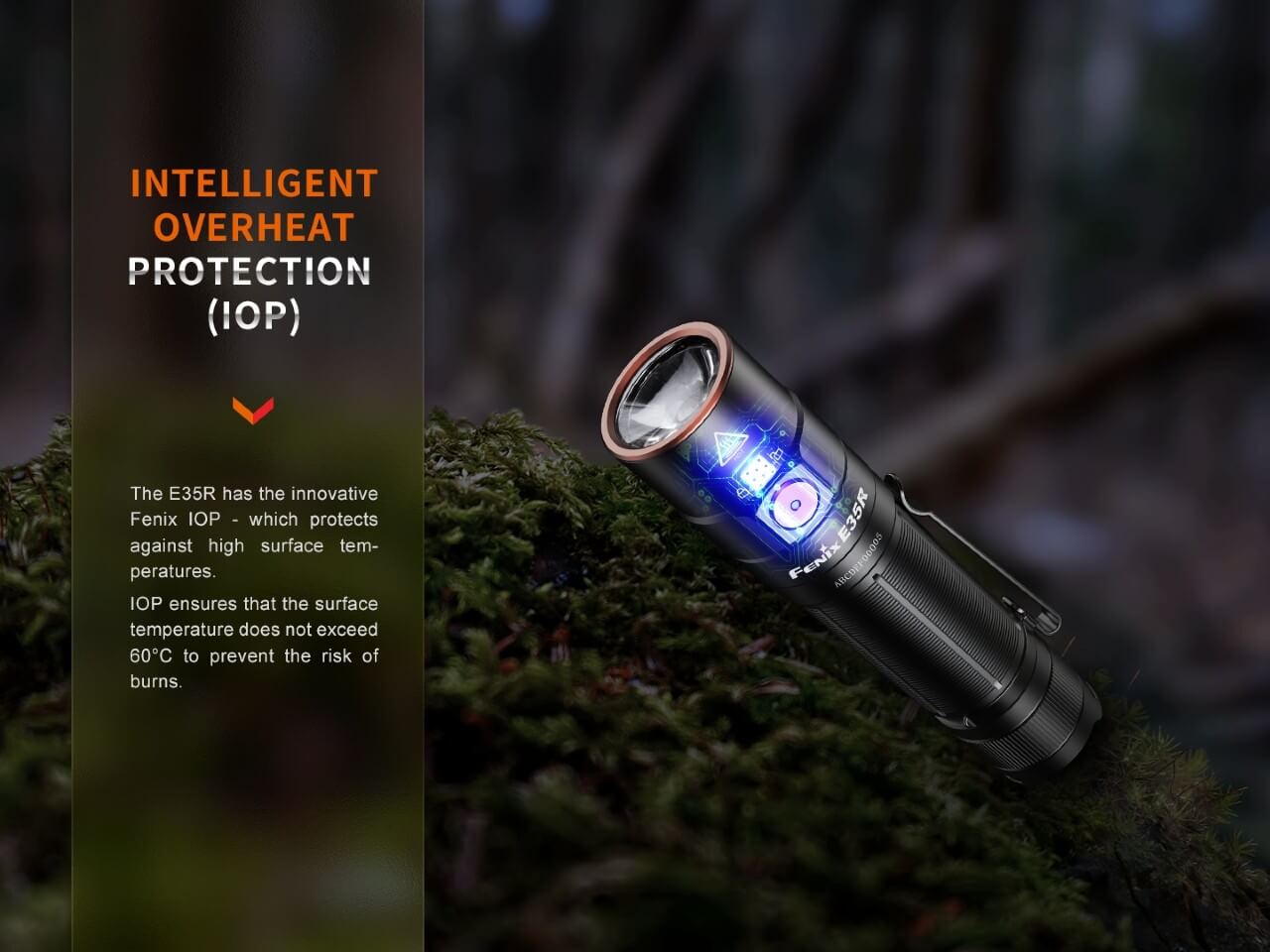 Fenix E35R Rechargeable LED Flashlight - Adventure-Ready