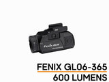 Fenix GL06 Pistol Light 600 Lumen High Intensity Beam Strobe Quick Release Glock Picatinny Rail