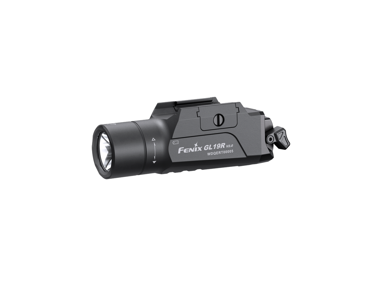 Fenix GL19R V2 Tactical Flashlight, 1200 Lumens, 44,300 Candela, 1378ft Beam, Compact Modular Light for Professionals