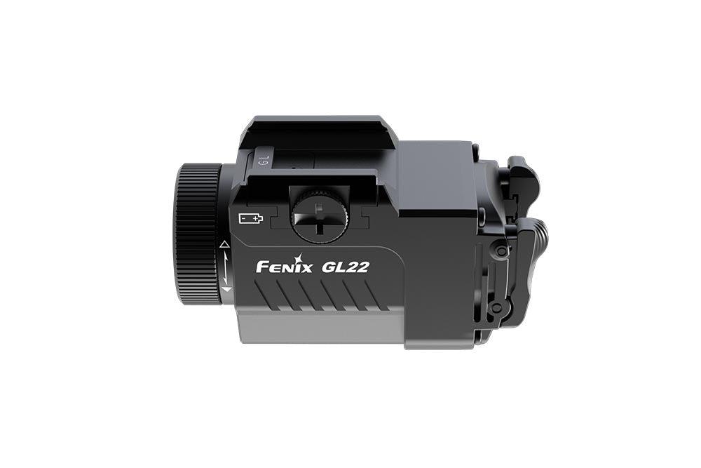 Fenix GL22 Tactical LED Light With Red Laser For Rail Systems, Ambidextrous Momentary Switch And Long Runtime For Pros