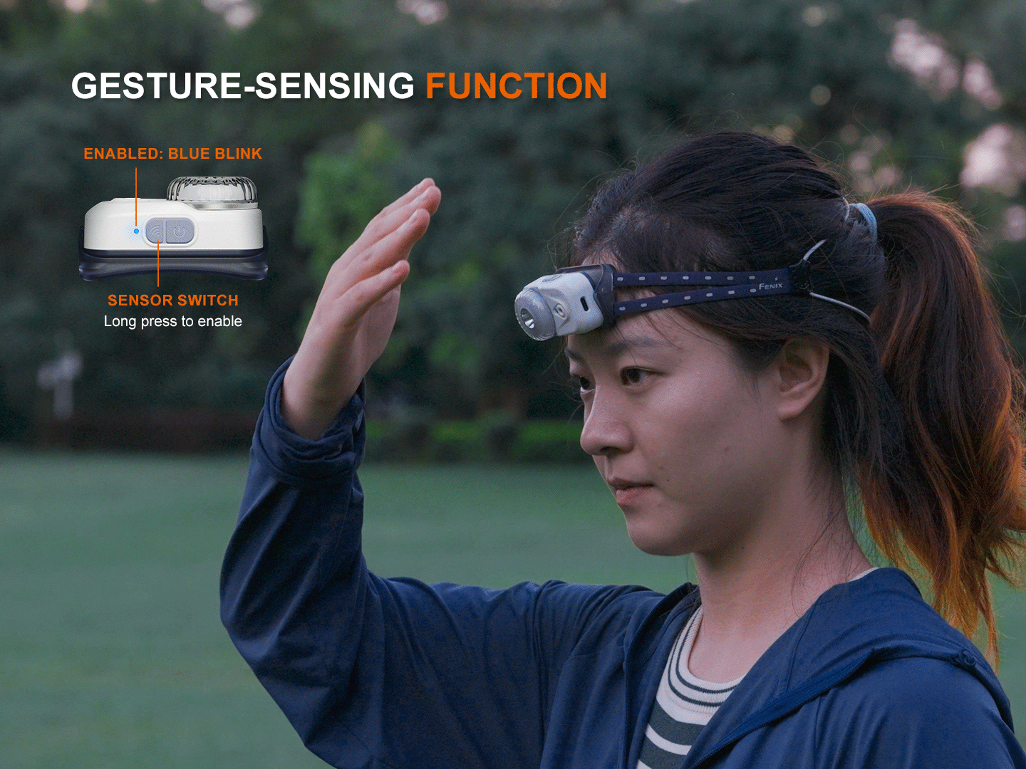 Fenix HL17R Multicolor Headlamp 2 In 1 White Light Versatile For Campers Outdoor Enthusiasts