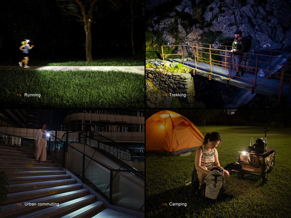 Fenix HL17R Multicolor Headlamp 2 In 1 White Light Versatile For Campers Outdoor Enthusiasts