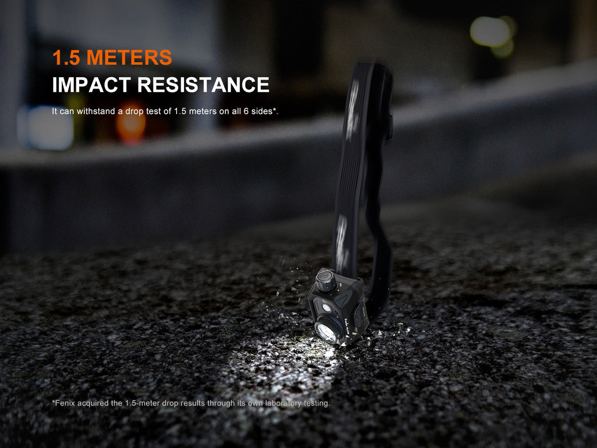 Fenix HL45R Rechargeable Headlamp With Gesture Sensing For Outdoor Enthusiasts 1000 Lumens Focusable Beam