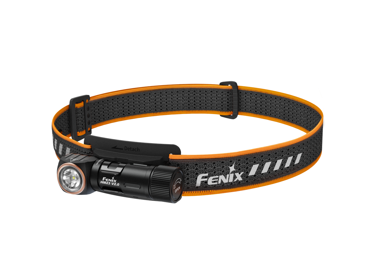 Fenix HM23 V2 Headlamp Ultralight 300 Lumen Detachable AA Power for Runners and Campers