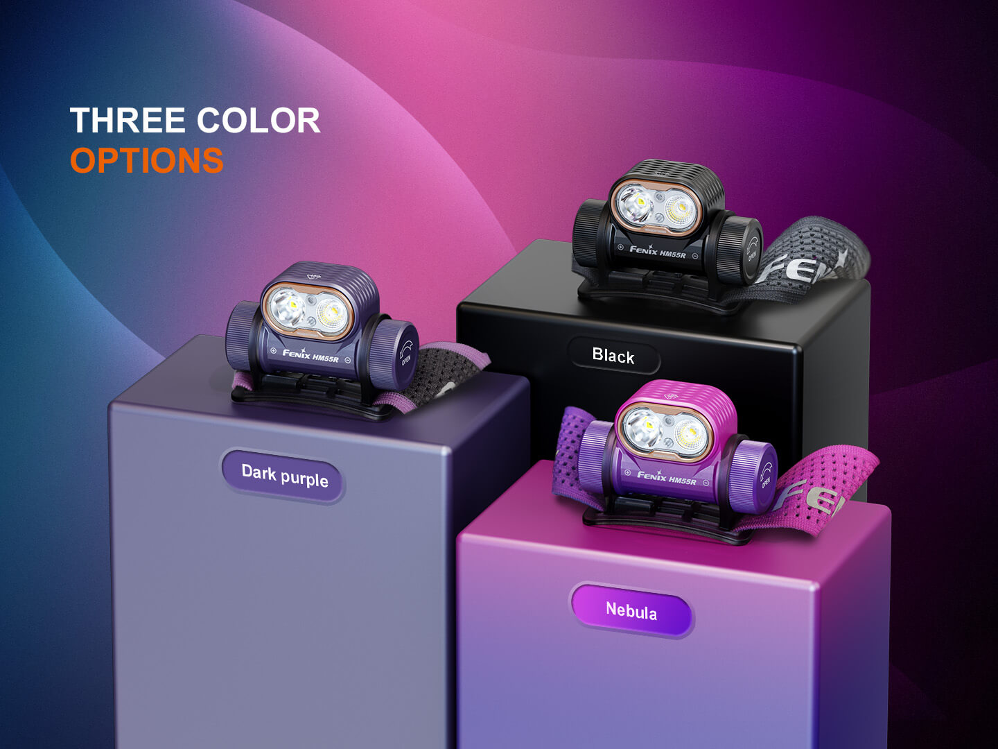 Fenix HM55R Lightweight Multi-LED Headlamp For Outdoor Adventurers 1200 Lumens Spotlight Flood Red Modes