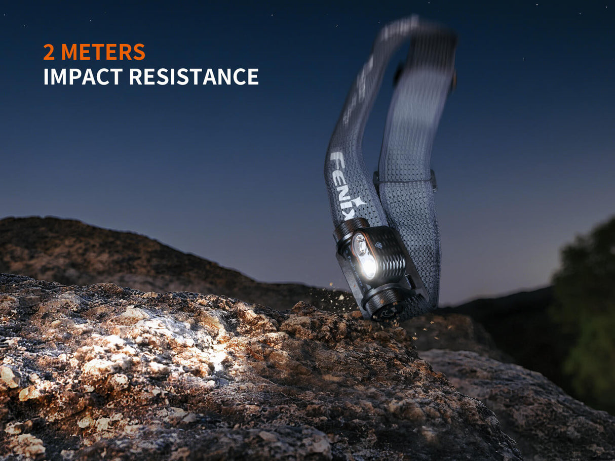 Fenix HM55R Lightweight Multi-LED Headlamp For Outdoor Adventurers 1200 Lumens Spotlight Flood Red Modes