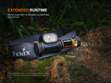 Fenix HM55R Lightweight Multi-LED Headlamp For Outdoor Adventurers 1200 Lumens Spotlight Flood Red Modes