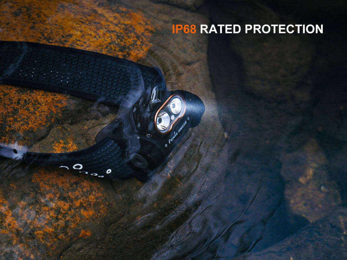 Fenix HM55R Lightweight Multi-LED Headlamp For Outdoor Adventurers 1200 Lumens Spotlight Flood Red Modes