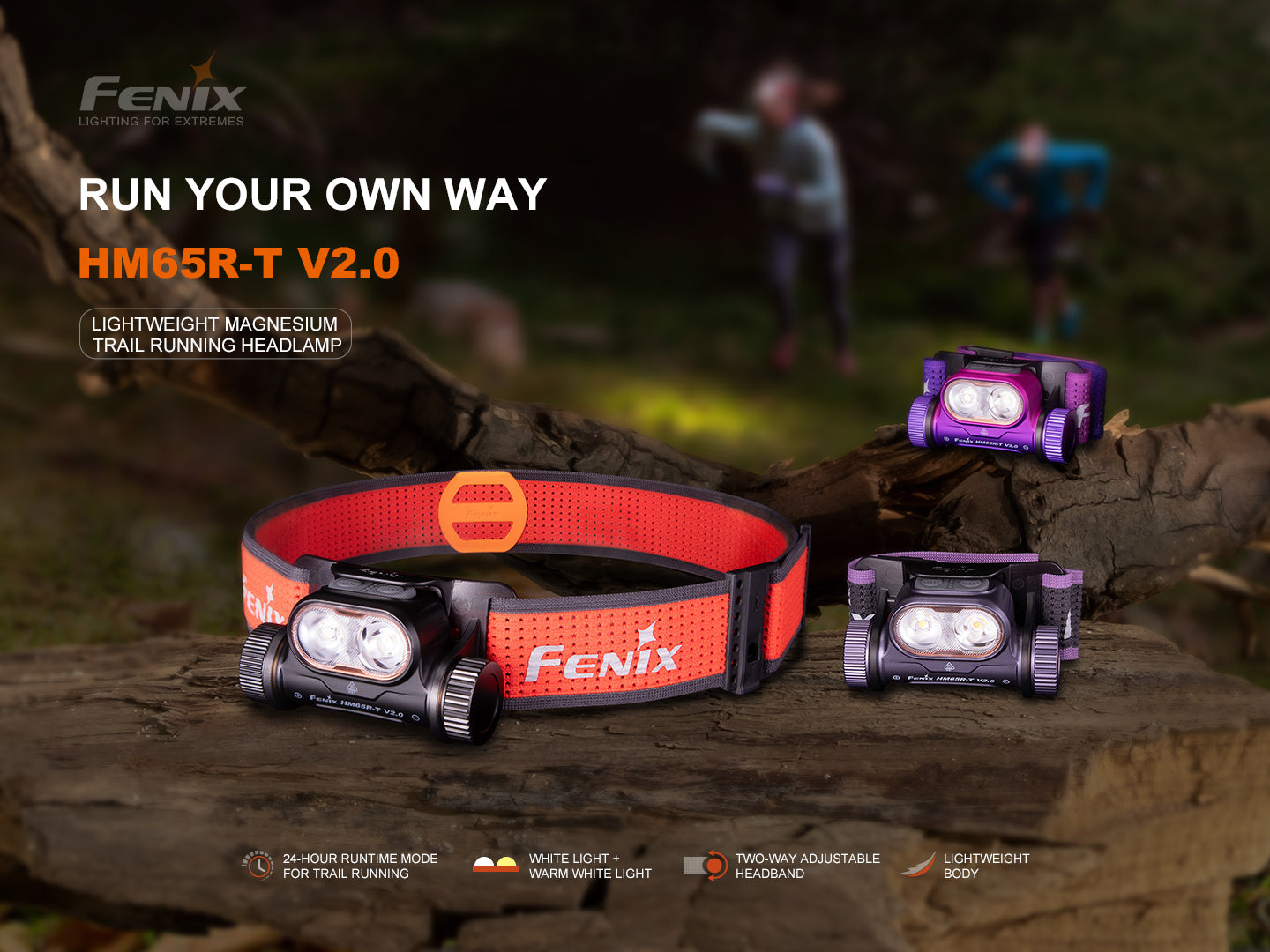 Fenix HM65R-T V2 Magnesium Trail Headlamp Adventure-Ready