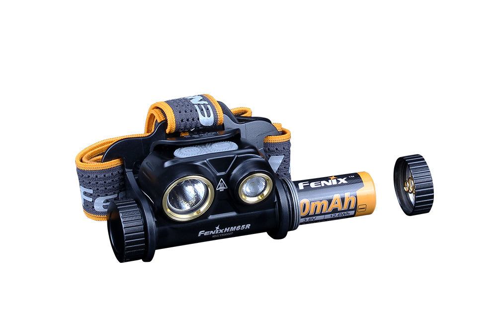 Fenix HM65R Rechargeable Headlamp 1400 Lumens Dual Spotlight Floodlight Magnesium Construction For Outdoor Enthusiasts