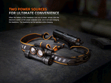 Fenix HM75R Rechargeable Headlamp 1600 Lumens Magnesium Lightweight Dual Powerbank For Pros And Adventurers