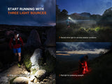 Fenix HP12R-T Balanced Trail Headlamp For Long-Distance Runners And Night Hikers With 1300 Lumen Max Output