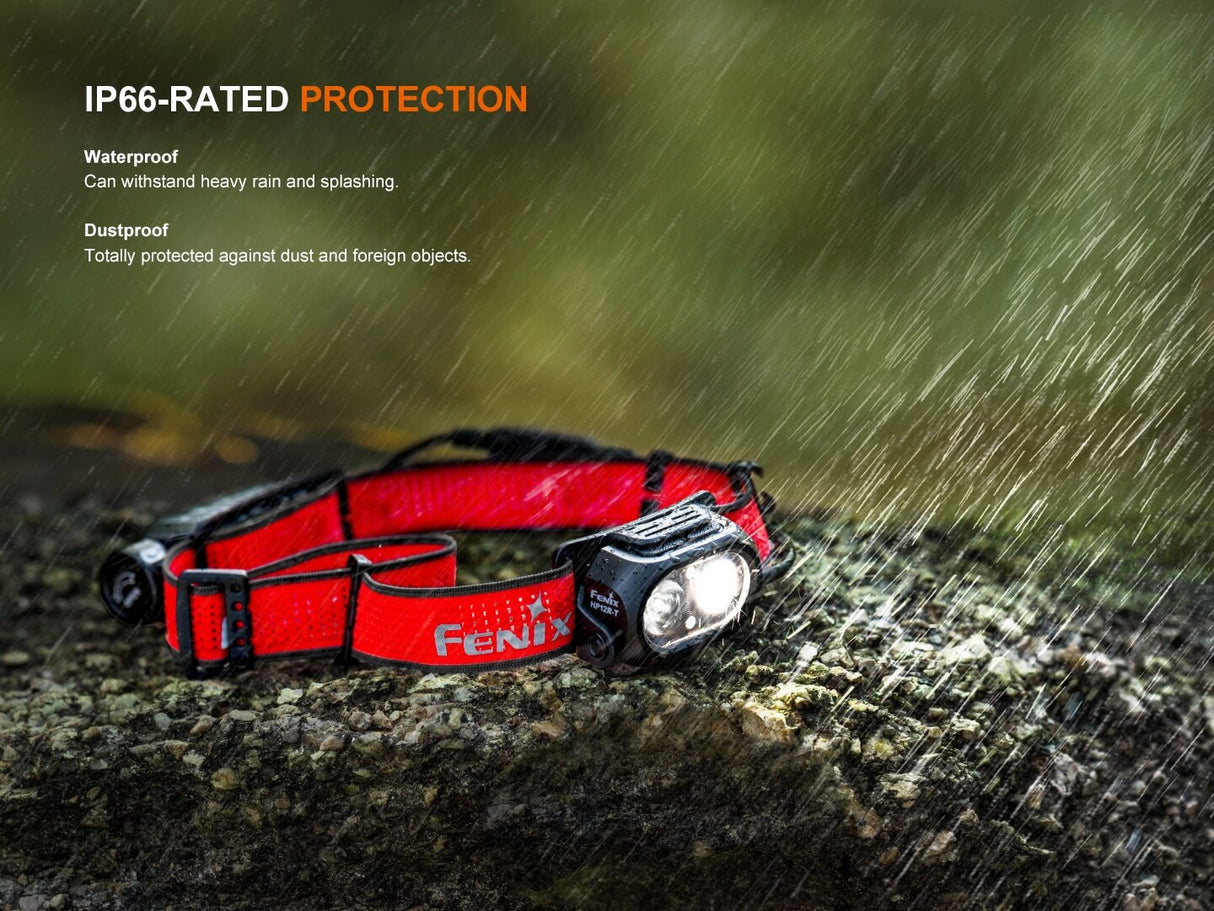 Fenix HP12R-T Balanced Trail Headlamp For Long-Distance Runners And Night Hikers With 1300 Lumen Max Output