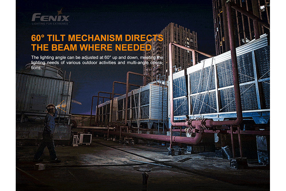 Fenix HP25R V2.0 Headlamp 1600 Lumens Ultra Bright Rechargeable 5000mAh Battery For Outdoor Enthusiasts