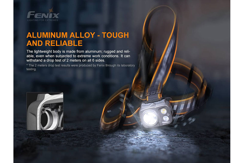 Fenix HP25R V2.0 Headlamp 1600 Lumens Ultra Bright Rechargeable 5000mAh Battery For Outdoor Enthusiasts