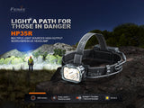 Fenix HP35R Headlamp For Search And Rescue Teams USB C Rechargeable 4000 Lumen Spotlight Floodlight